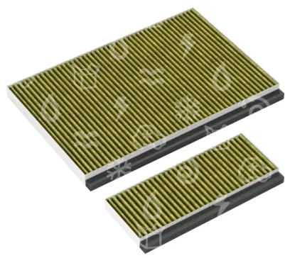 filtr uhlíkový odsavače par BOSCH / SIEMENS, 2ks